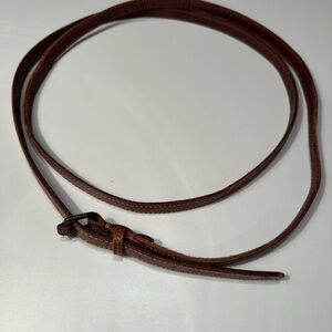 Abercrombie & Fitch Double Wrap Brown Genuine Leather Belt